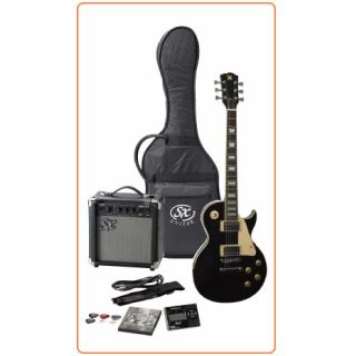 SX LP E-Gitarre-Set, Black mit DVD