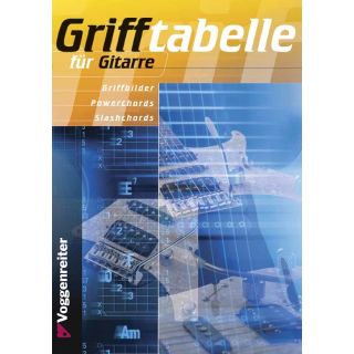 Grifftabelle für Gitarre von Jeromy Bessler & Norbert Opgenoorth