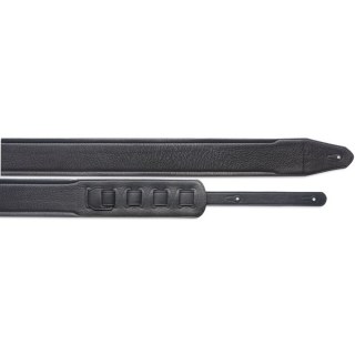 SLPL 40 BLK/L 7,5cm Gitarrengurt gepolstert aus schwarzem Leder Länge 142-163cm