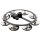 Meinl HTHH1-BK HiHat Drumset-Tambourin 8 Doppelschellen einreihig