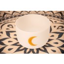 Sonic Energy Planetary Tuned Crystal Singing Bowl, Synodischer Mond - Sakralchakra -